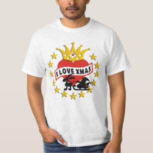 I LIEBE Weihnachts-HERZ u. -KRONE T-Shirt