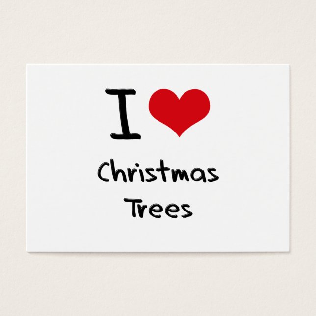 I Liebe Weihnachtsbäume (Vorderseite)