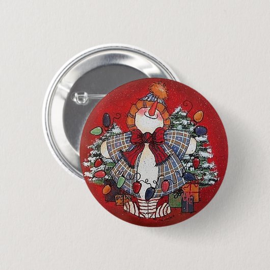 I Liebe-Weihnachtsknopf-Button Button (Vorne & Hinten)
