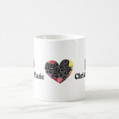 I Liebe-Weihnachtsmusik Kaffeetasse (Mittel)