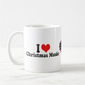 I Liebe-Weihnachtsmusik Kaffeetasse (Links)