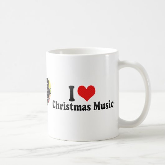I Liebe-Weihnachtsmusik Kaffeetasse (Rechts)