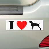 I Liebe Weimaraners Autoaufkleber (Auf Auto)