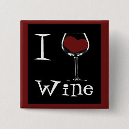 I Liebe Wein-Herz Button