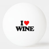 I LIEBE-WEIN TISCHTENNISBALL (Rückseite)