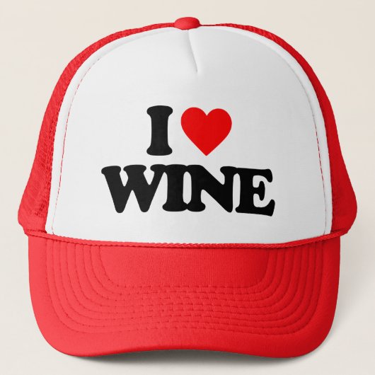I LIEBE WEIN TRUCKERKAPPE (Vorderseite)