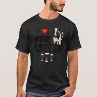 I Liebe Wein- und Kuhzuchtbetriebe T-Shirt