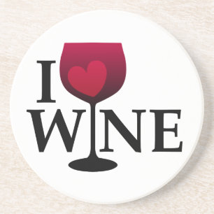 I Liebe-Wein-Untersetzer Untersetzer