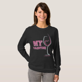 I Liebe-Wein-Valentinstag T-Shirt