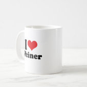 I LIEBE WEINER KAFFEETASSE (Vorderseite Links)