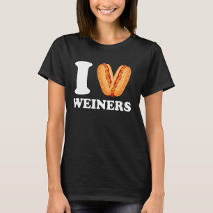 I Liebe Weiners Hotdogs Frankfurter Dackel Frank S T-Shirt