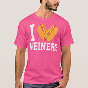 I Liebe Weiners Hotdogs Frankfurter Wurst Bun Cam T-Shirt