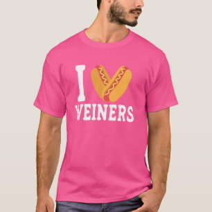 I Liebe Weiners Hotdogs Frankfurter Wurst Bun Cam T-Shirt
