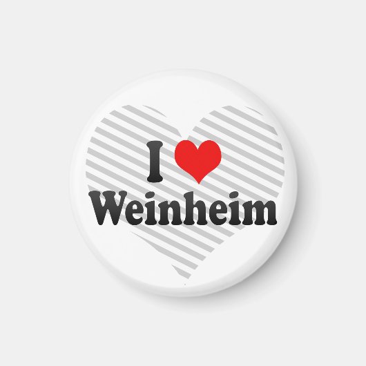 I Liebe Weinheim, Deutschland Magnet (Vorne)