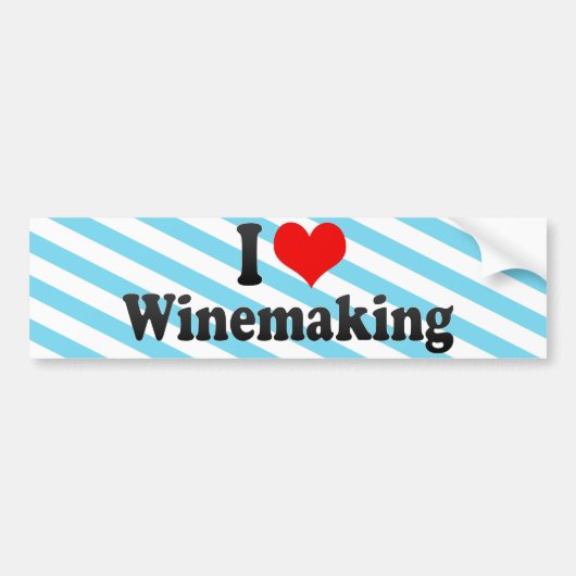 I Liebe-Weinproduktion Autoaufkleber (Vorne)