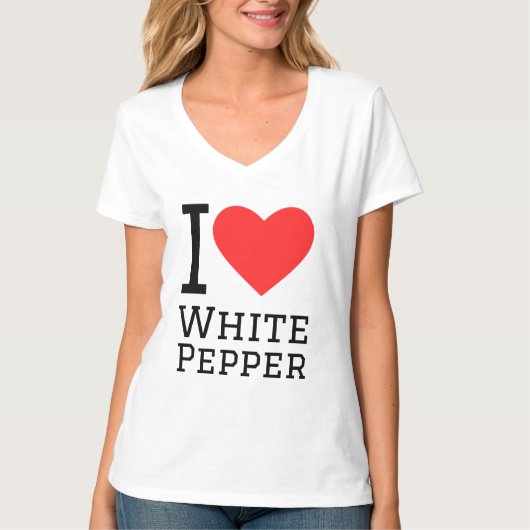 I Liebe Weißpfeffer T-Shirt (Vorderseite)