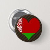 I Liebe Weißrussland Button (Vorne & Hinten)