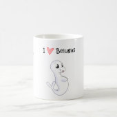 I Liebe-Weißwal-Tasse Kaffeetasse (Mittel)