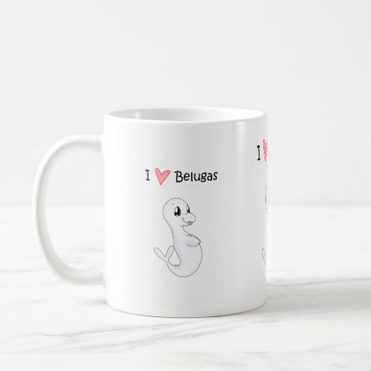 I Liebe-Weißwal-Tasse Kaffeetasse (Links)