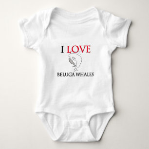 I Liebe-Weißwal-Wale Baby Strampler