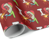 I Liebe Welding Geschenkpapier (Rolleneckpunkt)