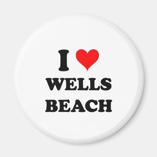 I Liebe Wells Beach Maine Magnet (Vorne)