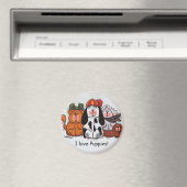 I Liebe Welpen Magnet (In Situ (Geschirrspüler))