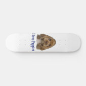 I Liebe Welpen Skateboard (Horizontal)