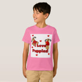 I Liebe-Welpen-T-Shirts und Geschenke T-Shirt (Vorne ganz)