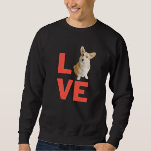 I Liebe Welsh Corgi Dog Welsh Puppy Pet Besitzer u Sweatshirt