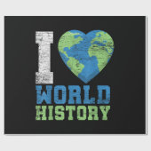 I Liebe Weltgeschichte Geschenkpapier (Flach)