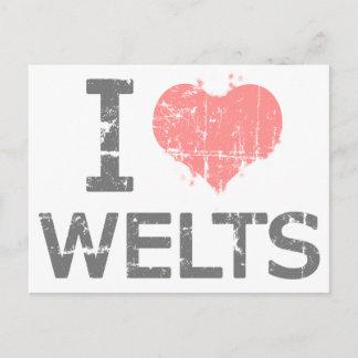 I Liebe Welts Postkarte