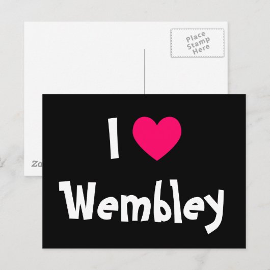 I Liebe Wembley Postkarte (Vorne/Hinten)