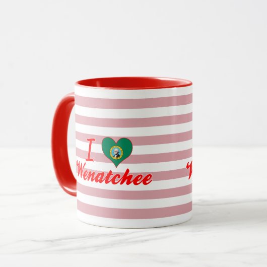 I Liebe Wenatchee, Washington Tasse (Vorderseite Links)