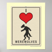 I Liebe Werewolves Poster (Vorne)