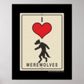 I Liebe Werewolves Poster (Vorne)