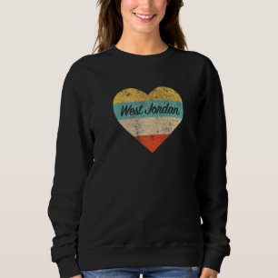 I Liebe West Jordan Utah Vintag Not leidendes Retr Sweatshirt