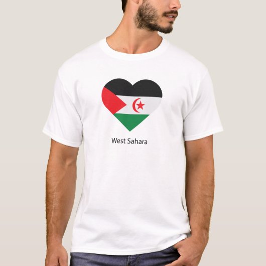 I Liebe West Sahara T-Shirt (Vorderseite)