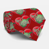 I Liebe West Virginia Krawatte (Gerollt)