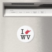 I Liebe West Virginia Magnet (In Situ (Geschirrspüler))