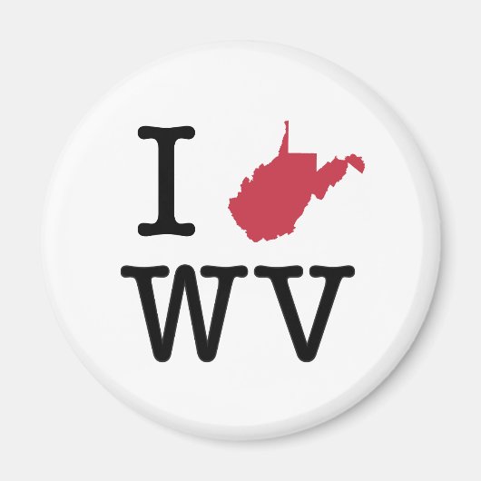 I Liebe West Virginia Magnet (Vorne)