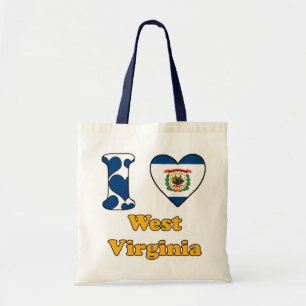 I Liebe West Virginia Tragetasche