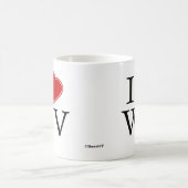I Liebe West Virginia Verwandlungstasse (Mittel)
