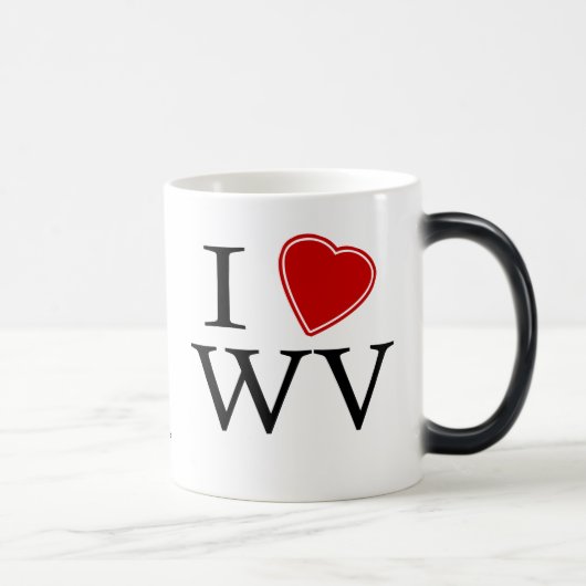 I Liebe West Virginia Verwandlungstasse (Rechts)