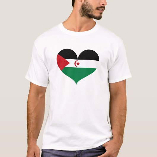 I Liebe Western Sahara Flag T-Shirt (Vorderseite)