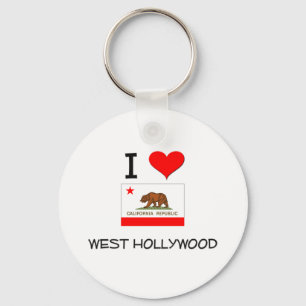 I Liebe WESTHOLLYWOOD Kalifornien Schlüsselanhänger