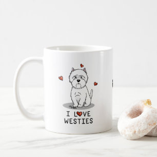 I Liebe Westies - West Highland White Terriers Kaffeetasse