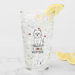I Liebe Westies - West Highland White Terriers Nie Glas