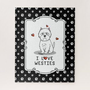 I Liebe Westies - West Highland White Terriers Puzzle