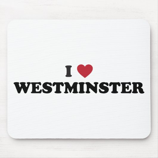 I Liebe Westminster Colorado Mousepad (Vorne)